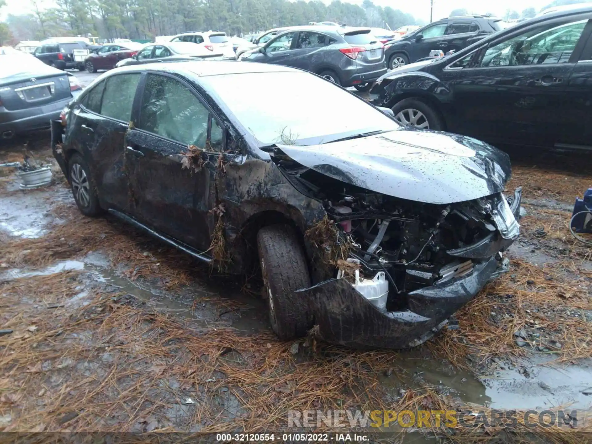 1 Photograph of a damaged car JTDEAMDE7NJ039783 TOYOTA COROLLA 2022