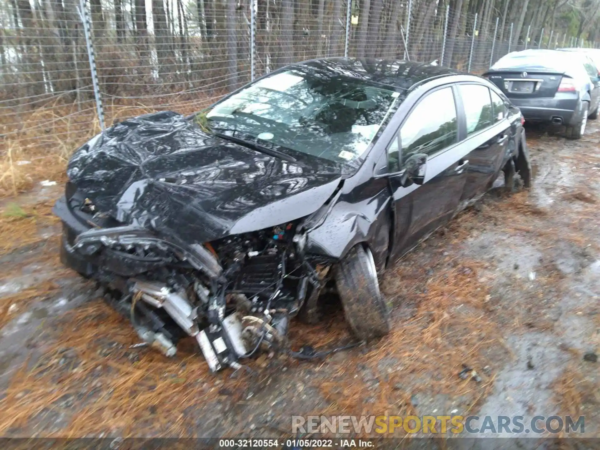 2 Photograph of a damaged car JTDEAMDE7NJ039783 TOYOTA COROLLA 2022