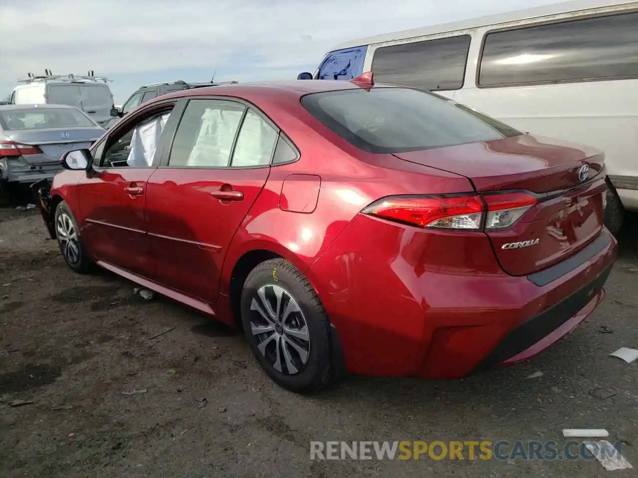 3 Photograph of a damaged car JTDEAMDE7NJ041369 TOYOTA COROLLA 2022