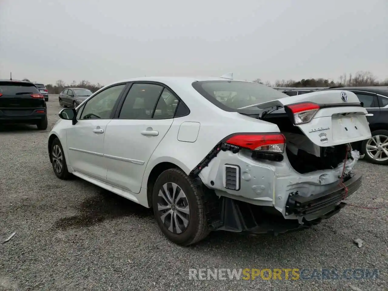 3 Photograph of a damaged car JTDEAMDE7NJ042781 TOYOTA COROLLA 2022