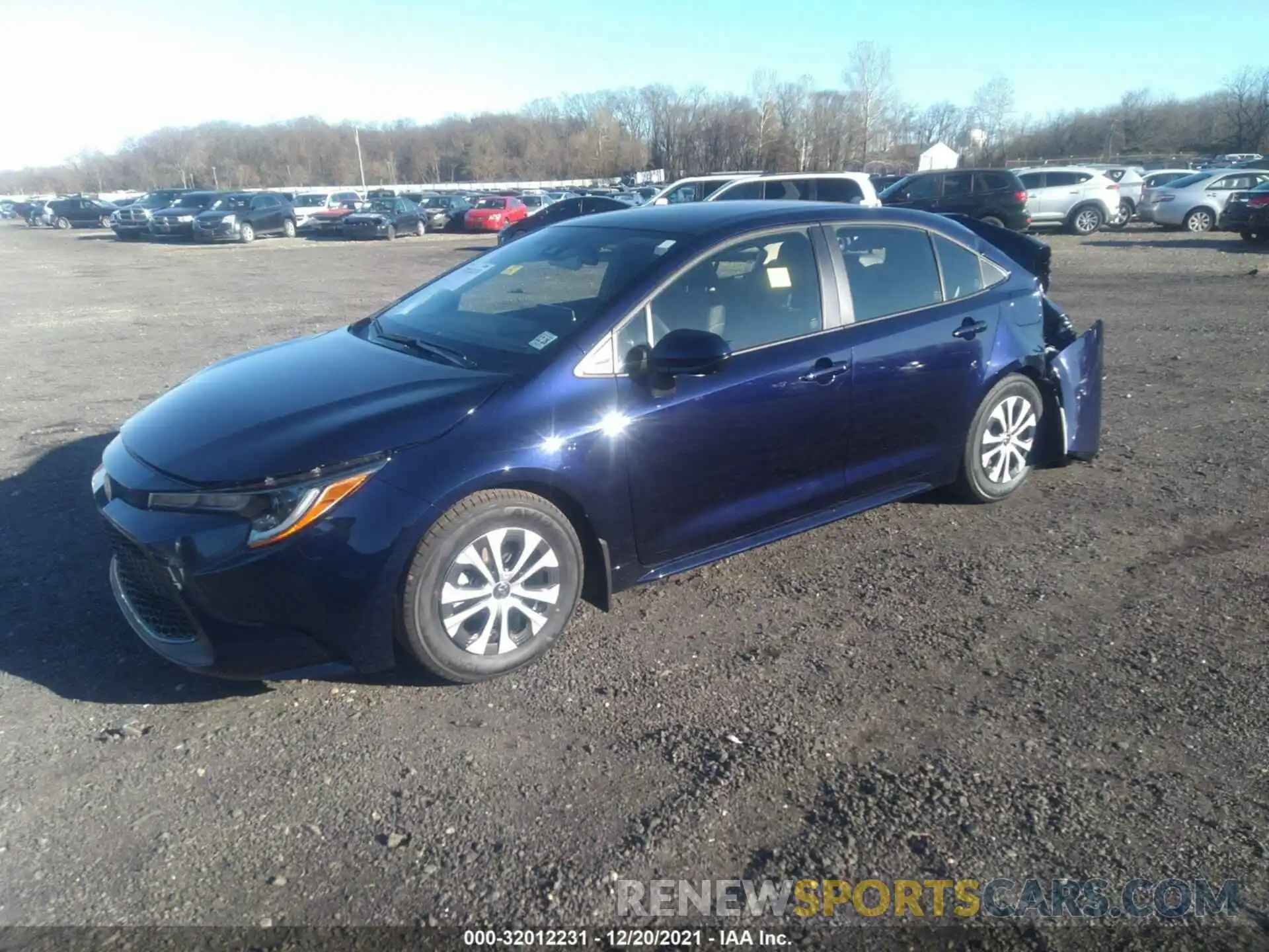 2 Photograph of a damaged car JTDEAMDE7NJ044112 TOYOTA COROLLA 2022