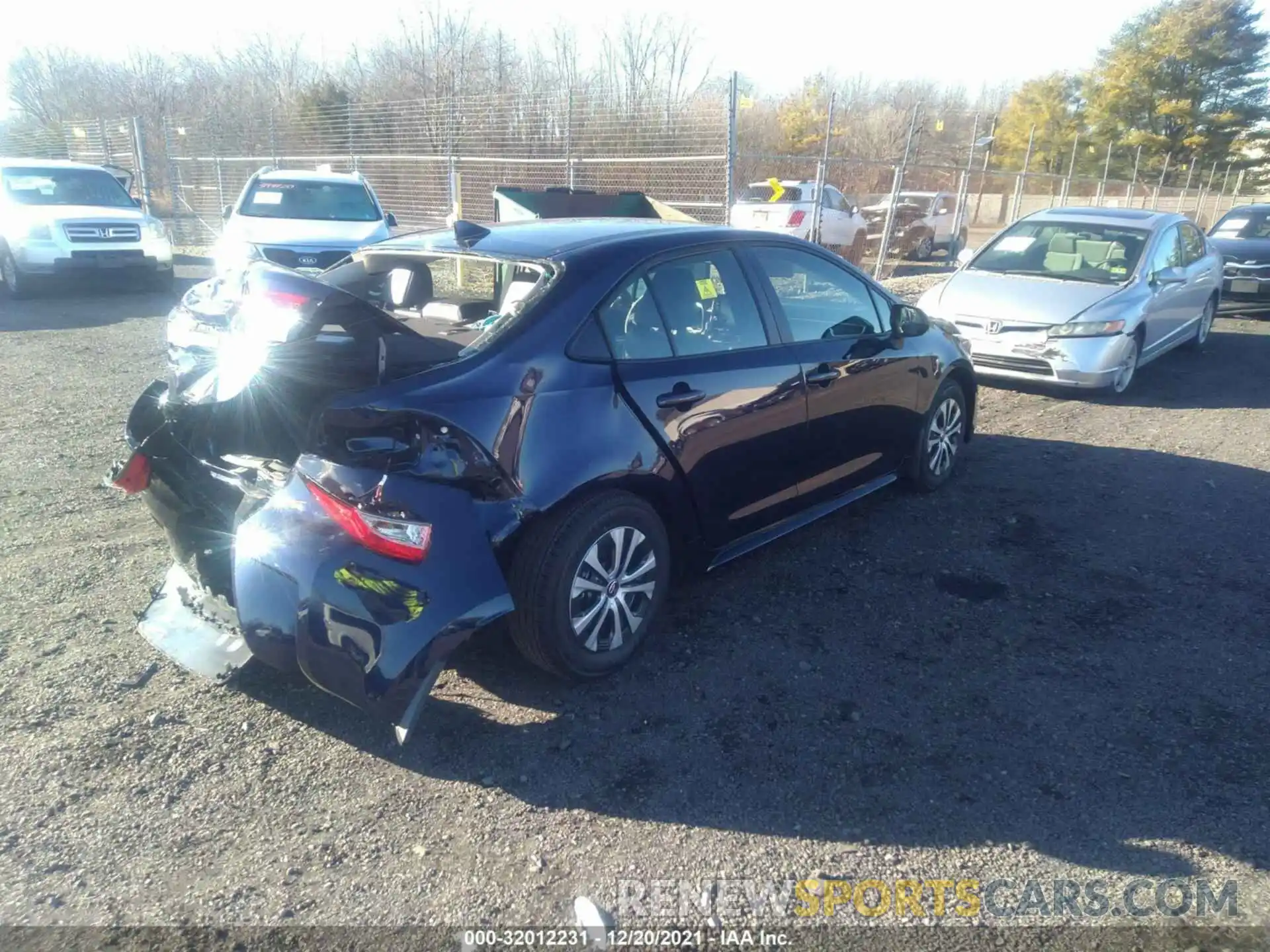 4 Photograph of a damaged car JTDEAMDE7NJ044112 TOYOTA COROLLA 2022