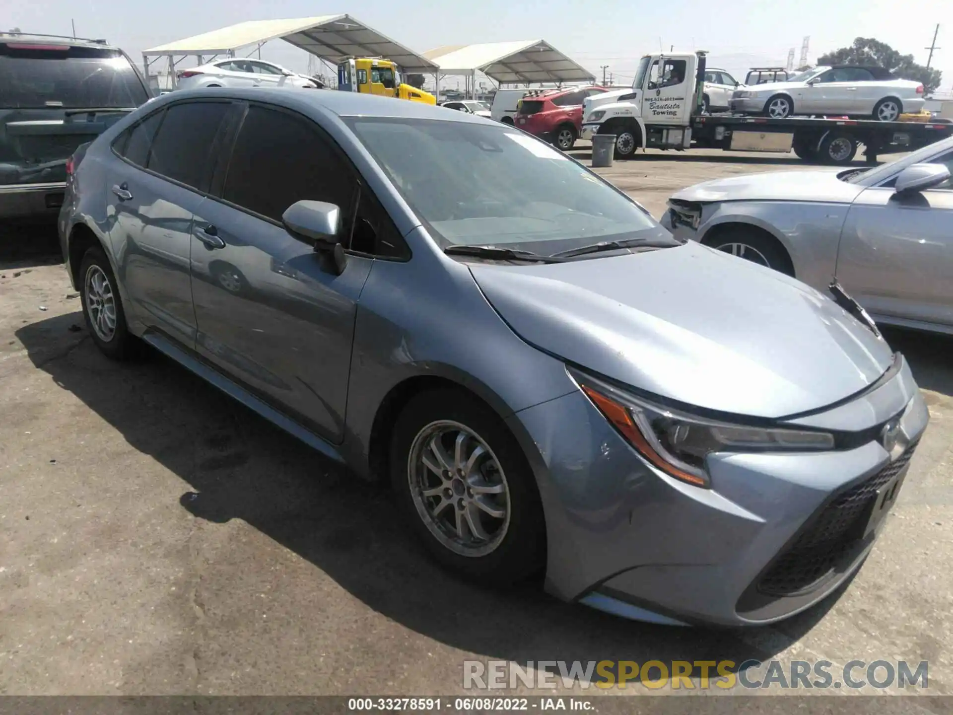 1 Photograph of a damaged car JTDEAMDE7NJ045003 TOYOTA COROLLA 2022