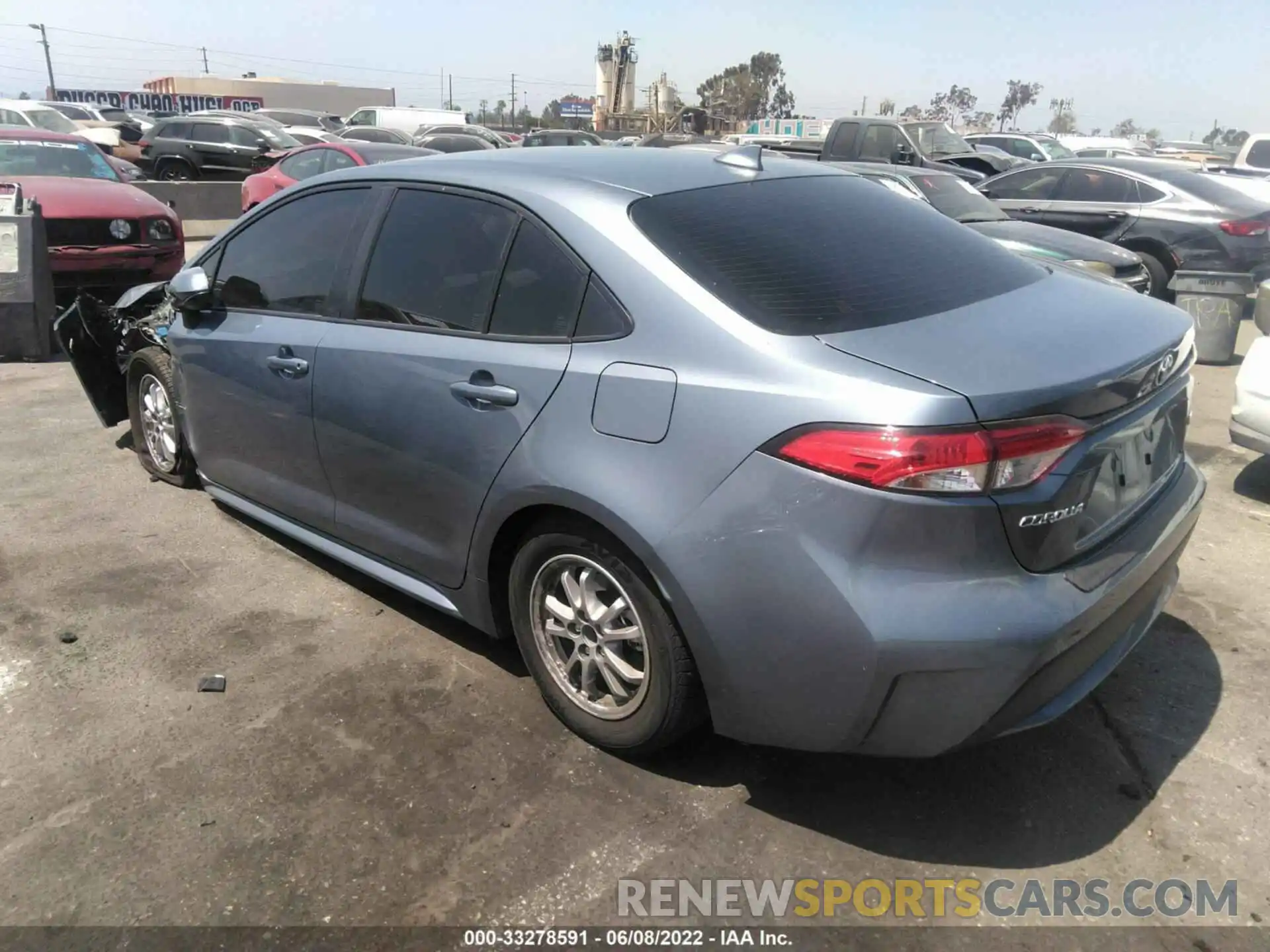 3 Photograph of a damaged car JTDEAMDE7NJ045003 TOYOTA COROLLA 2022