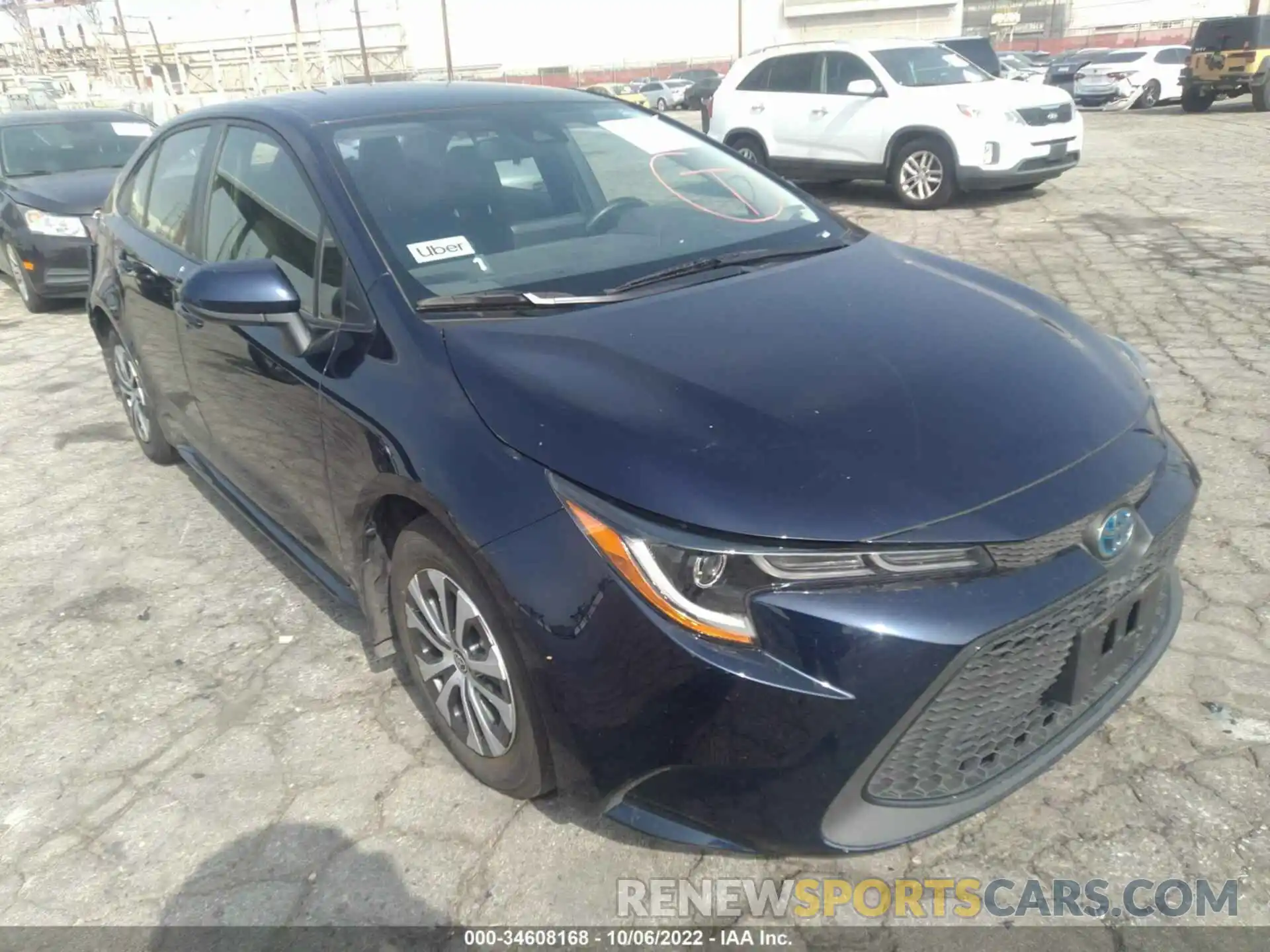 1 Photograph of a damaged car JTDEAMDE7NJ045115 TOYOTA COROLLA 2022