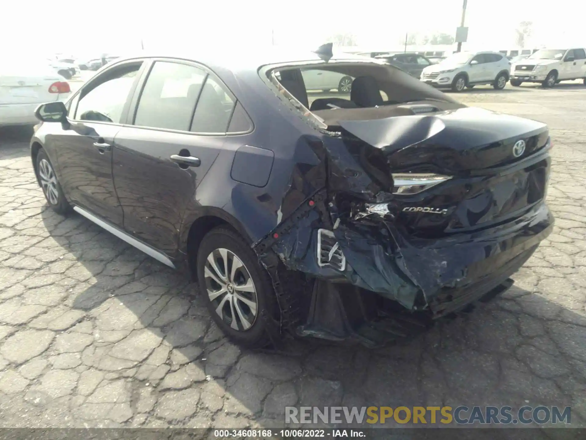 3 Photograph of a damaged car JTDEAMDE7NJ045115 TOYOTA COROLLA 2022