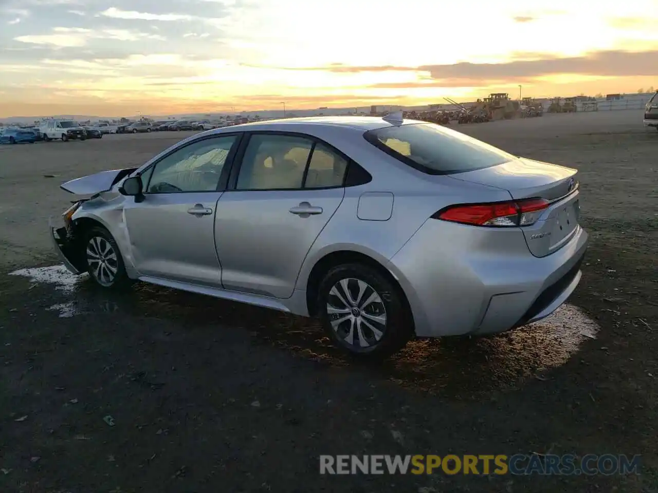 2 Photograph of a damaged car JTDEAMDE7NJ048564 TOYOTA COROLLA 2022