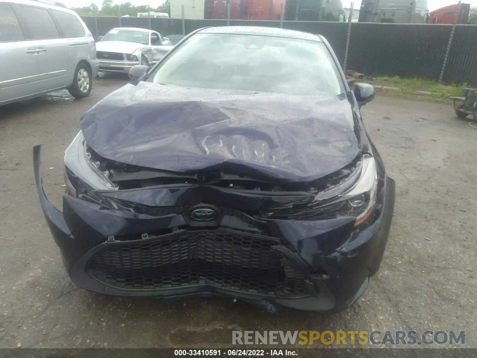 6 Photograph of a damaged car JTDEAMDE7NJ049018 TOYOTA COROLLA 2022