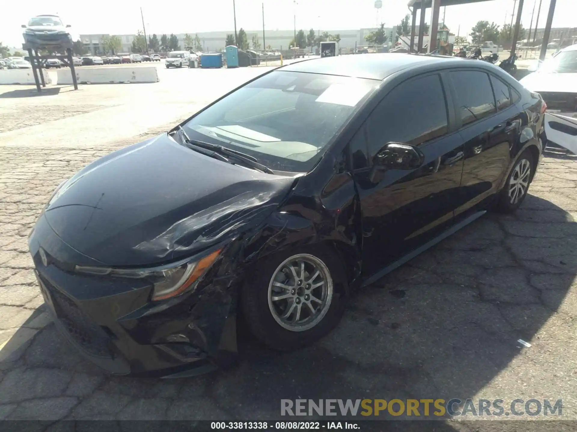 2 Photograph of a damaged car JTDEAMDE7NJ050587 TOYOTA COROLLA 2022