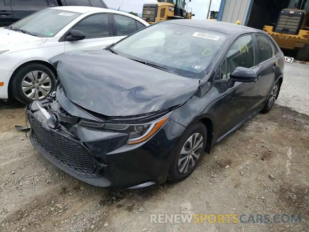 2 Photograph of a damaged car JTDEAMDE7NJ054011 TOYOTA COROLLA 2022