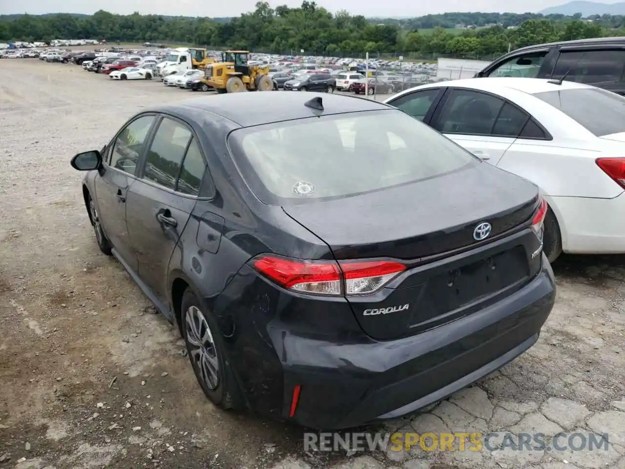 3 Photograph of a damaged car JTDEAMDE7NJ054011 TOYOTA COROLLA 2022