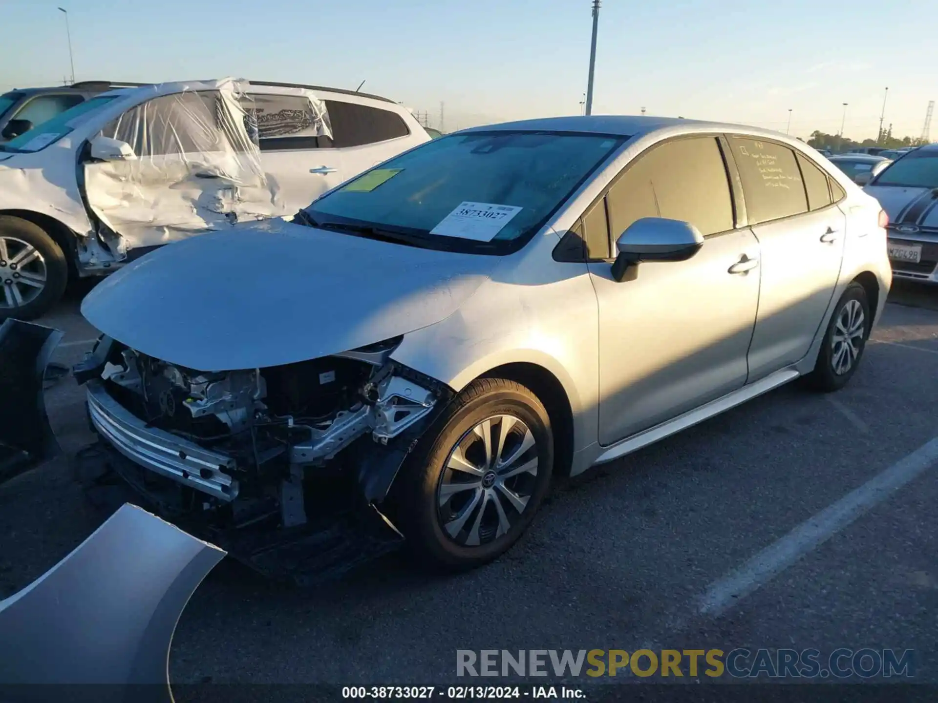 2 Photograph of a damaged car JTDEAMDE8N3006148 TOYOTA COROLLA 2022