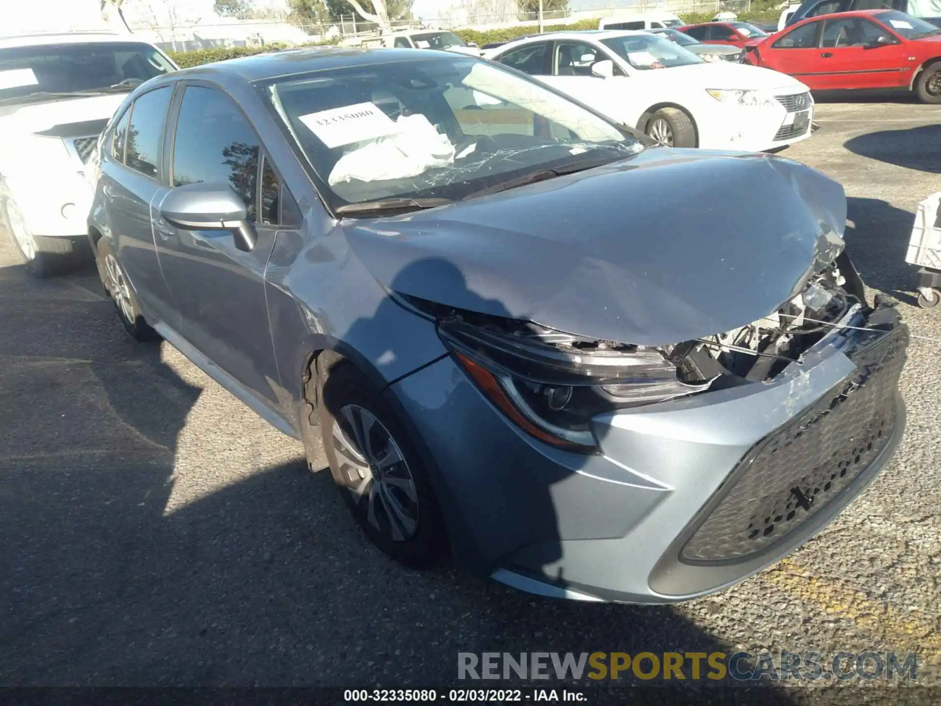 1 Photograph of a damaged car JTDEAMDE8NJ036231 TOYOTA COROLLA 2022