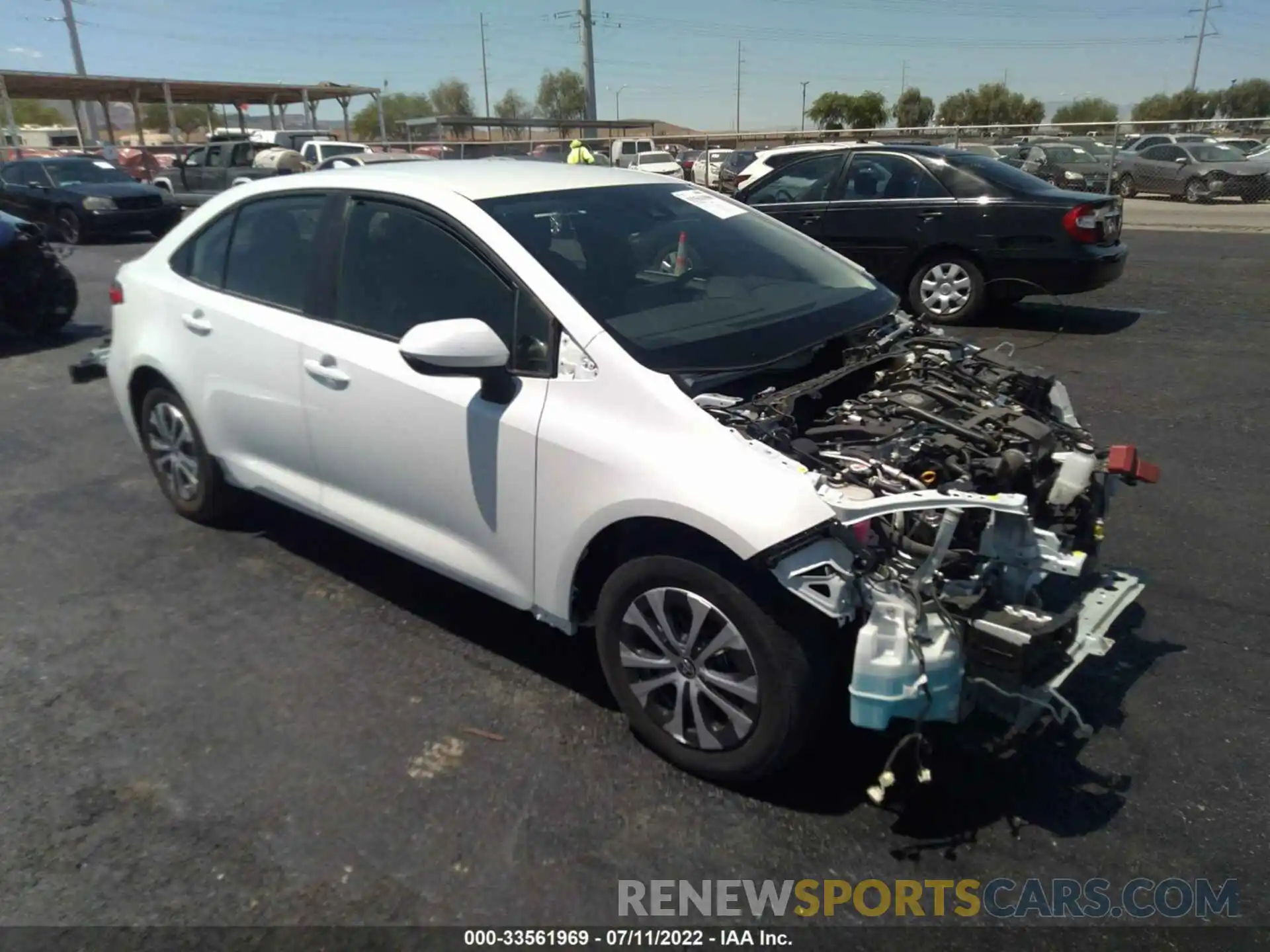 1 Photograph of a damaged car JTDEAMDE8NJ036715 TOYOTA COROLLA 2022