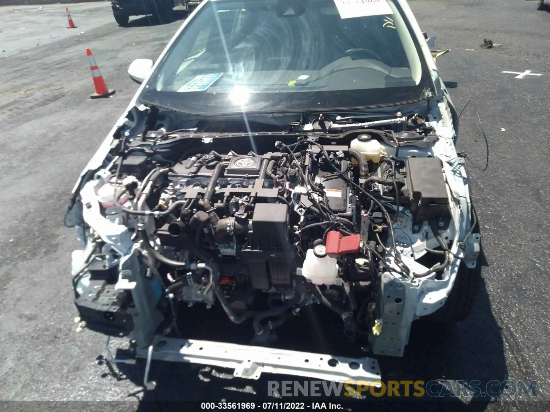 10 Photograph of a damaged car JTDEAMDE8NJ036715 TOYOTA COROLLA 2022