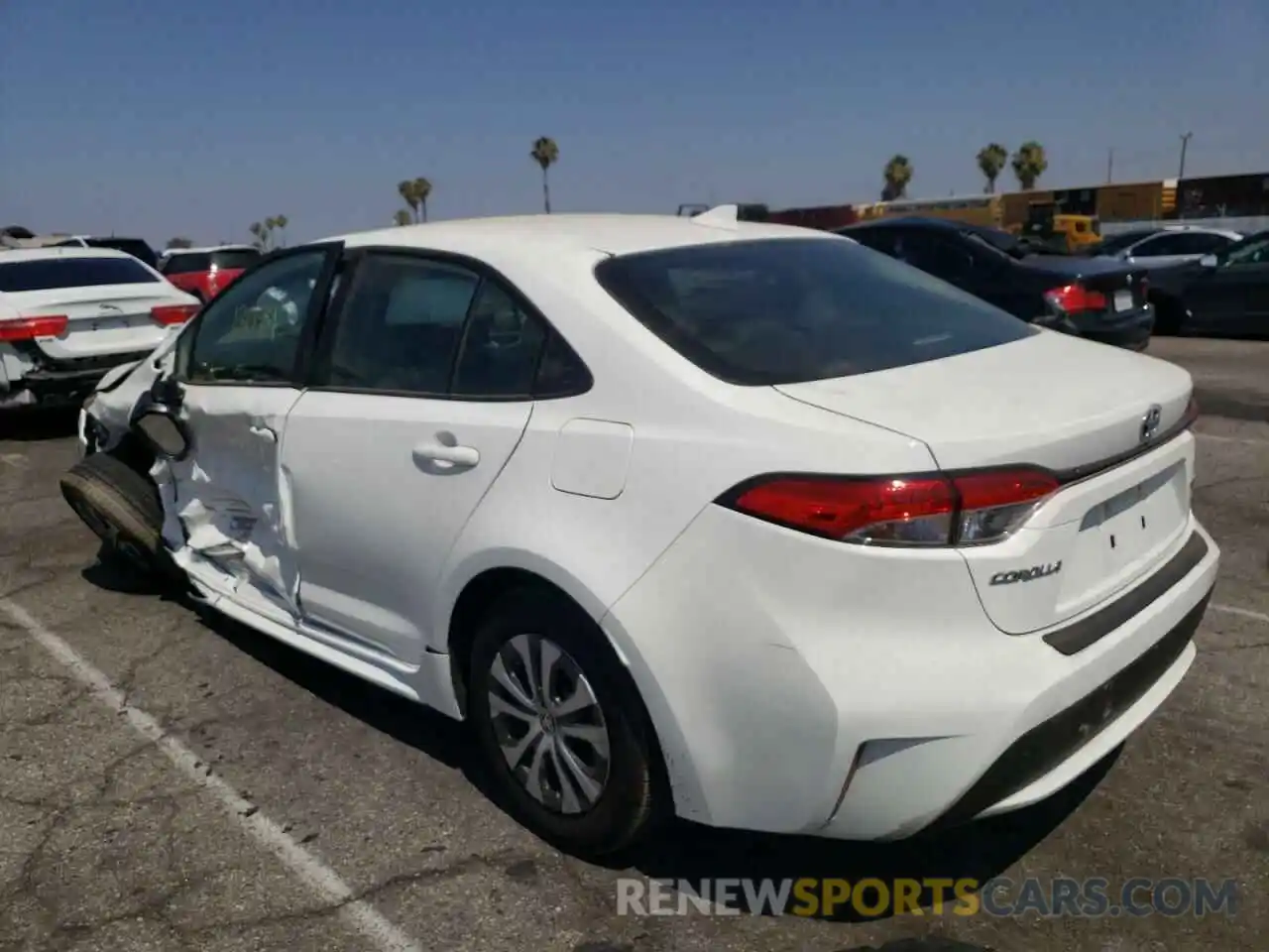 3 Photograph of a damaged car JTDEAMDE8NJ037265 TOYOTA COROLLA 2022