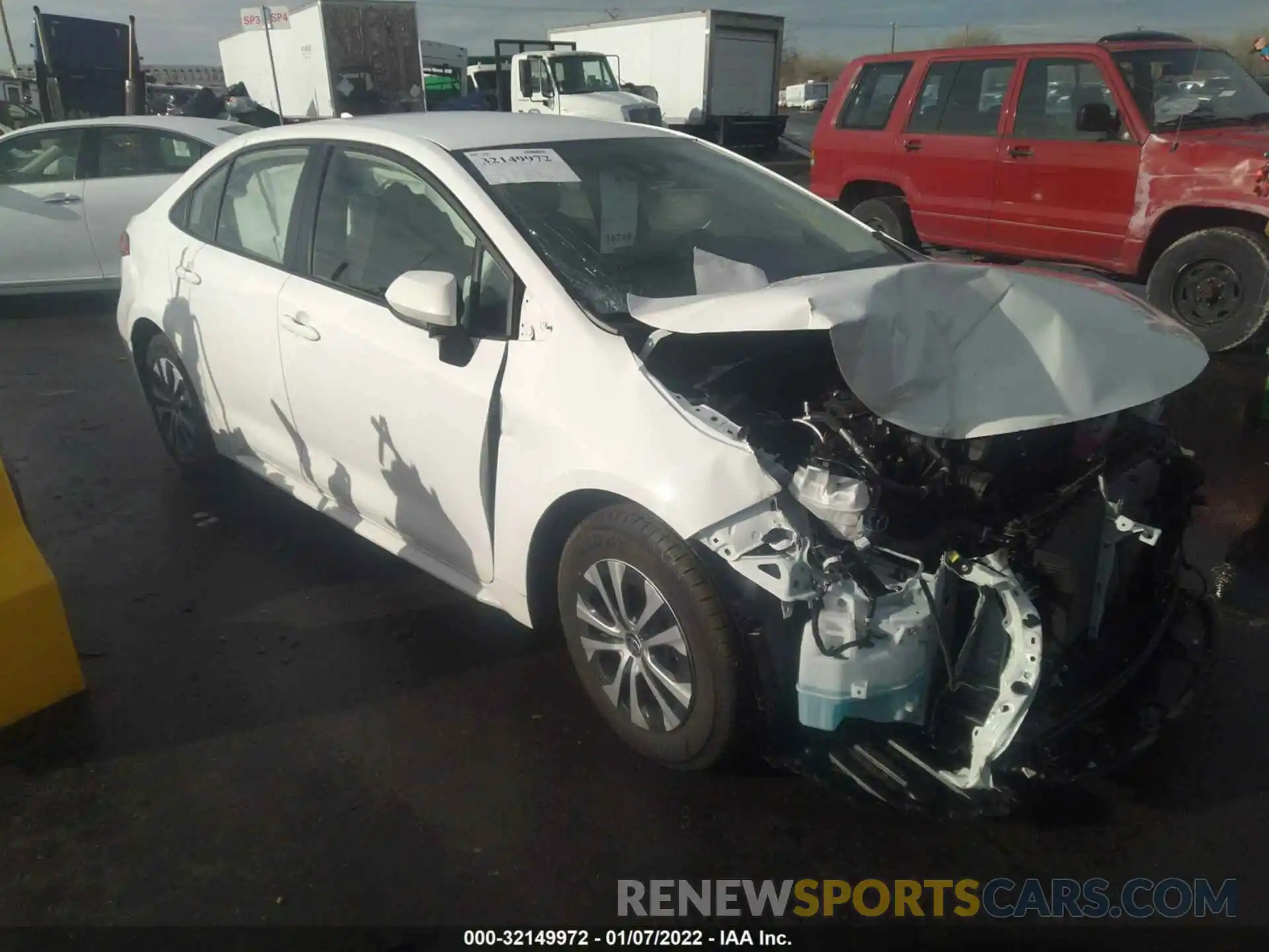 1 Photograph of a damaged car JTDEAMDE8NJ038335 TOYOTA COROLLA 2022