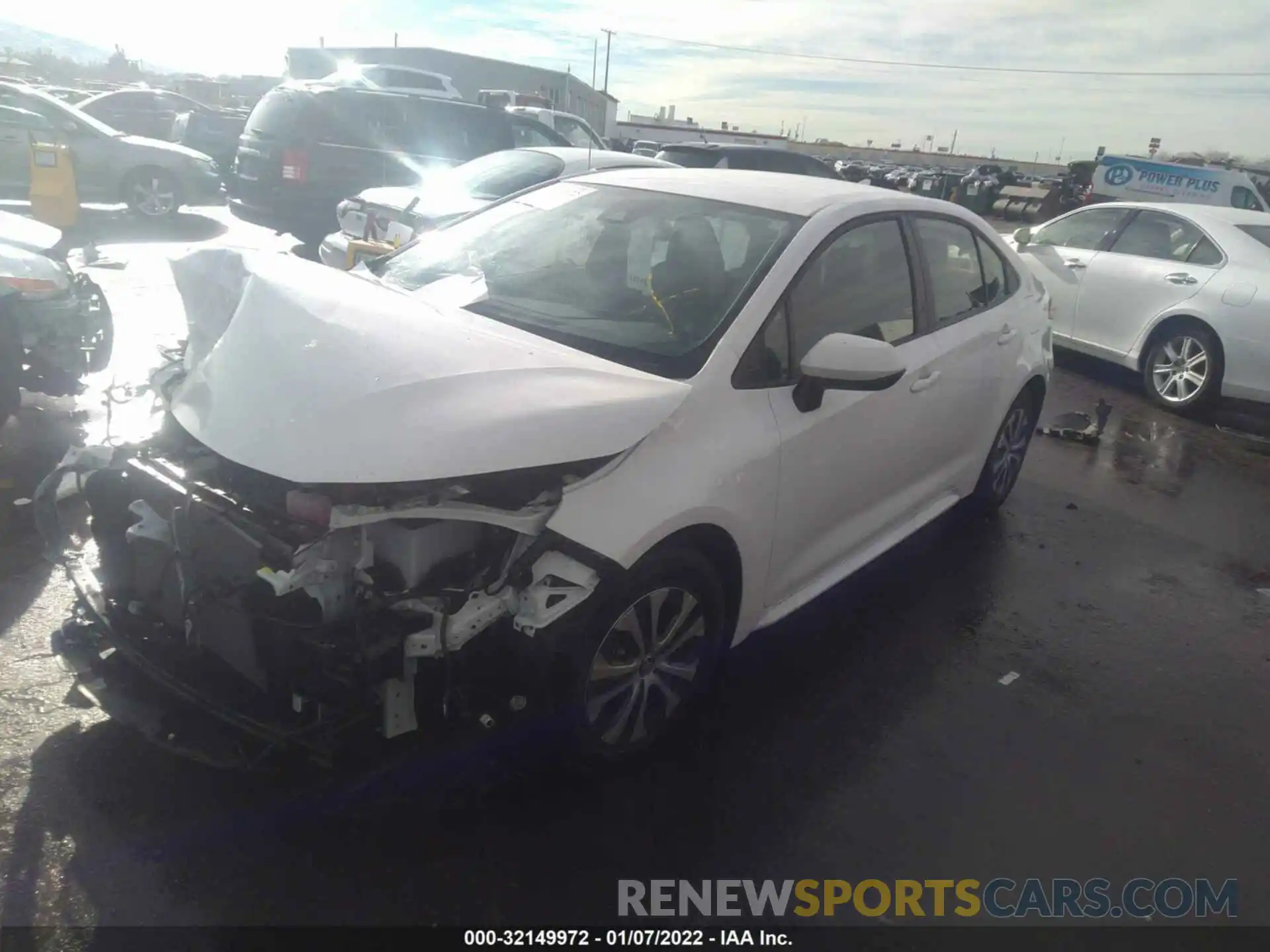 2 Photograph of a damaged car JTDEAMDE8NJ038335 TOYOTA COROLLA 2022