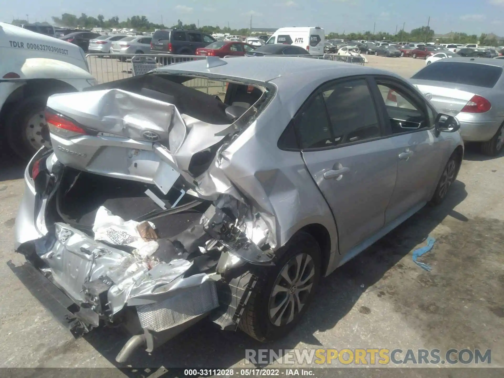 4 Photograph of a damaged car JTDEAMDE8NJ039713 TOYOTA COROLLA 2022