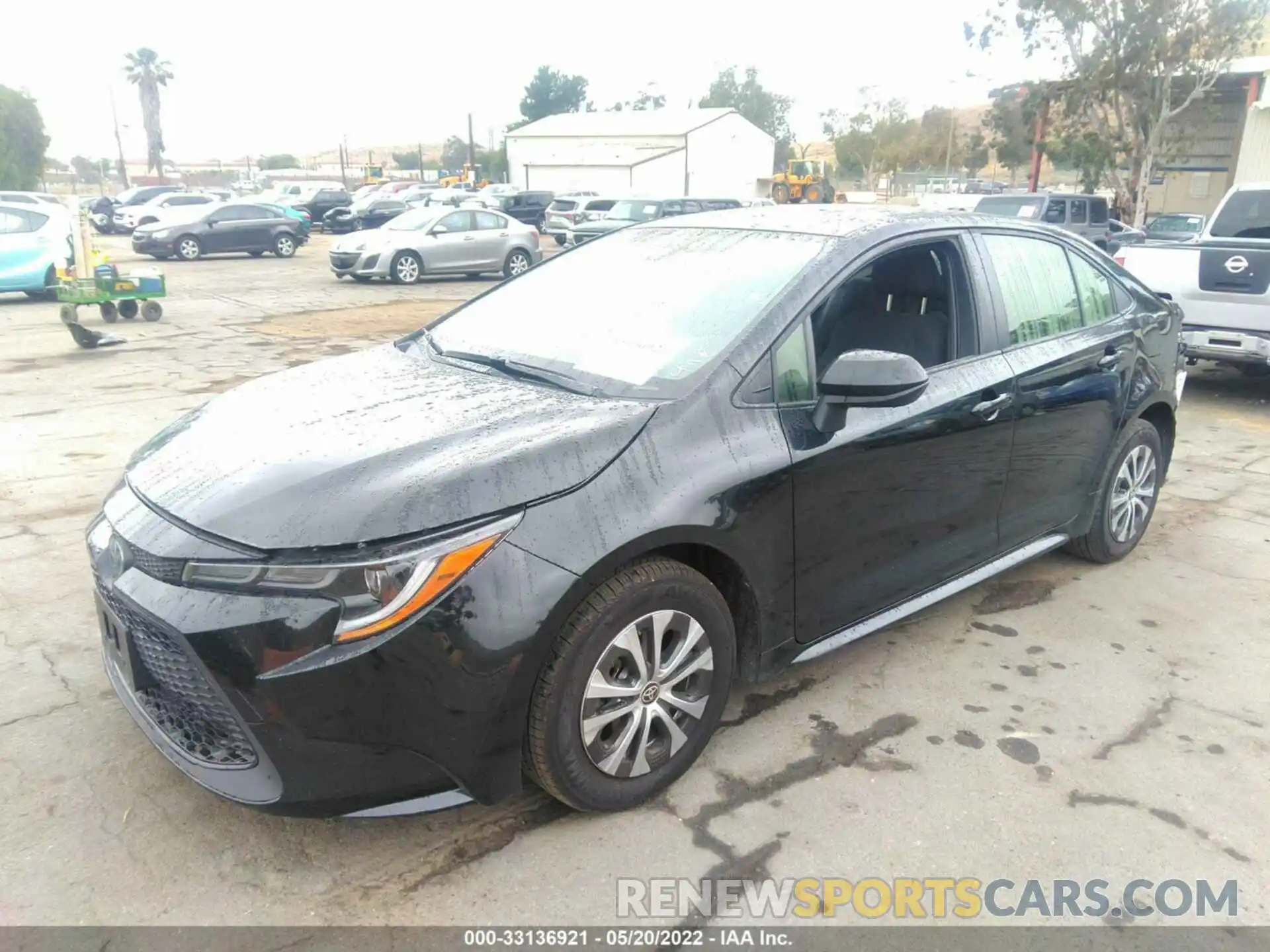 2 Photograph of a damaged car JTDEAMDE8NJ040523 TOYOTA COROLLA 2022