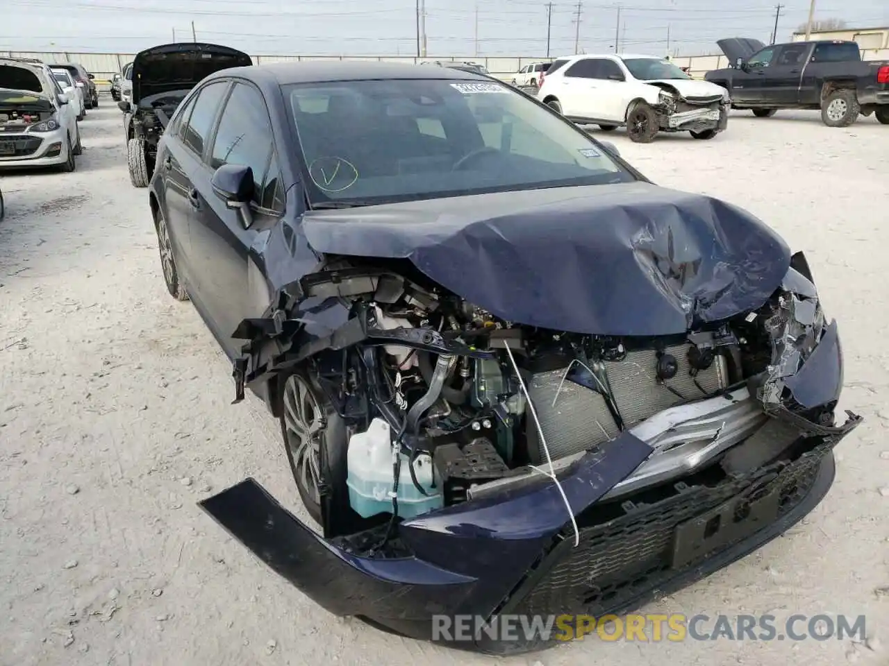 1 Photograph of a damaged car JTDEAMDE8NJ042921 TOYOTA COROLLA 2022