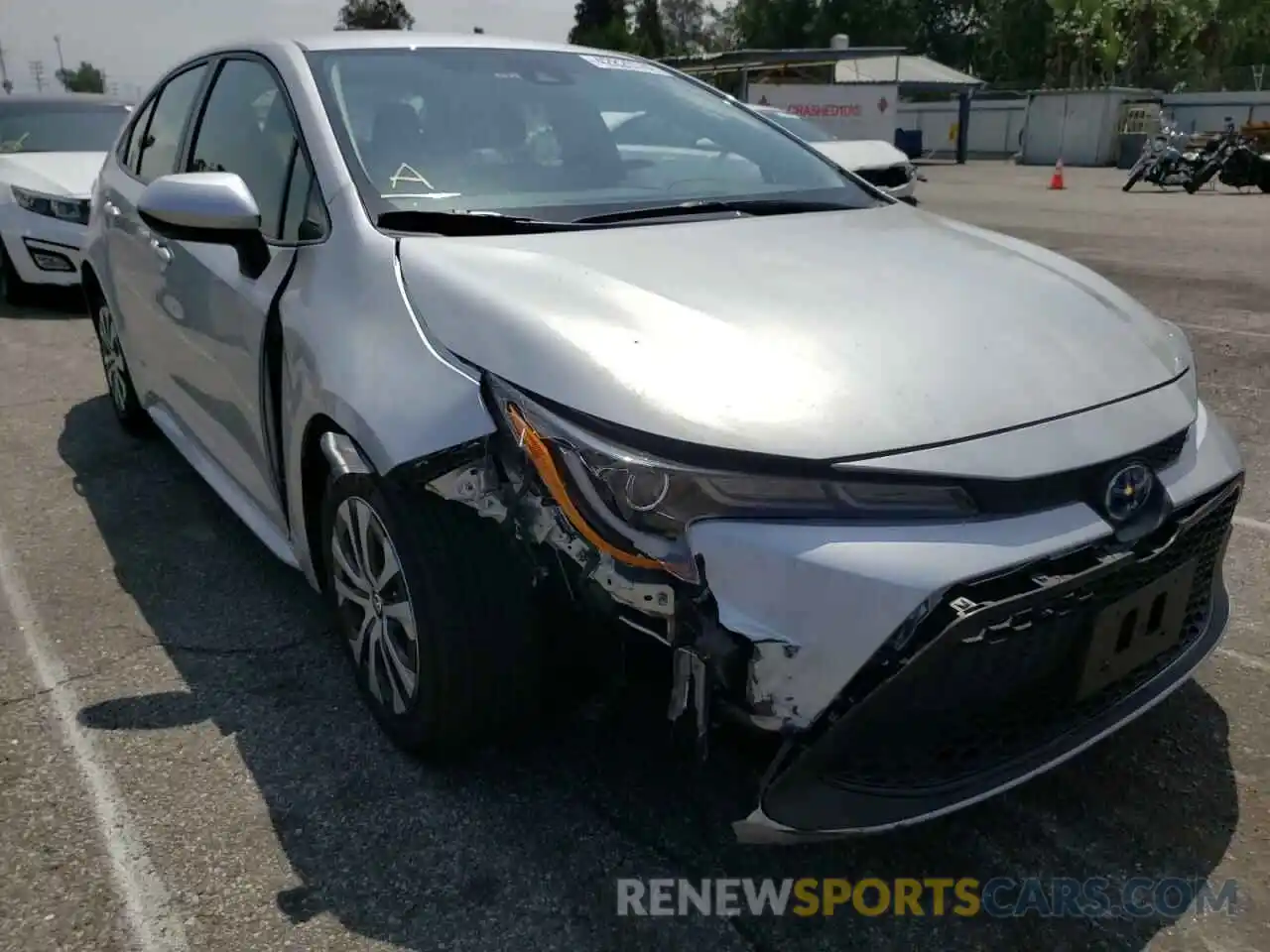 1 Photograph of a damaged car JTDEAMDE8NJ043213 TOYOTA COROLLA 2022