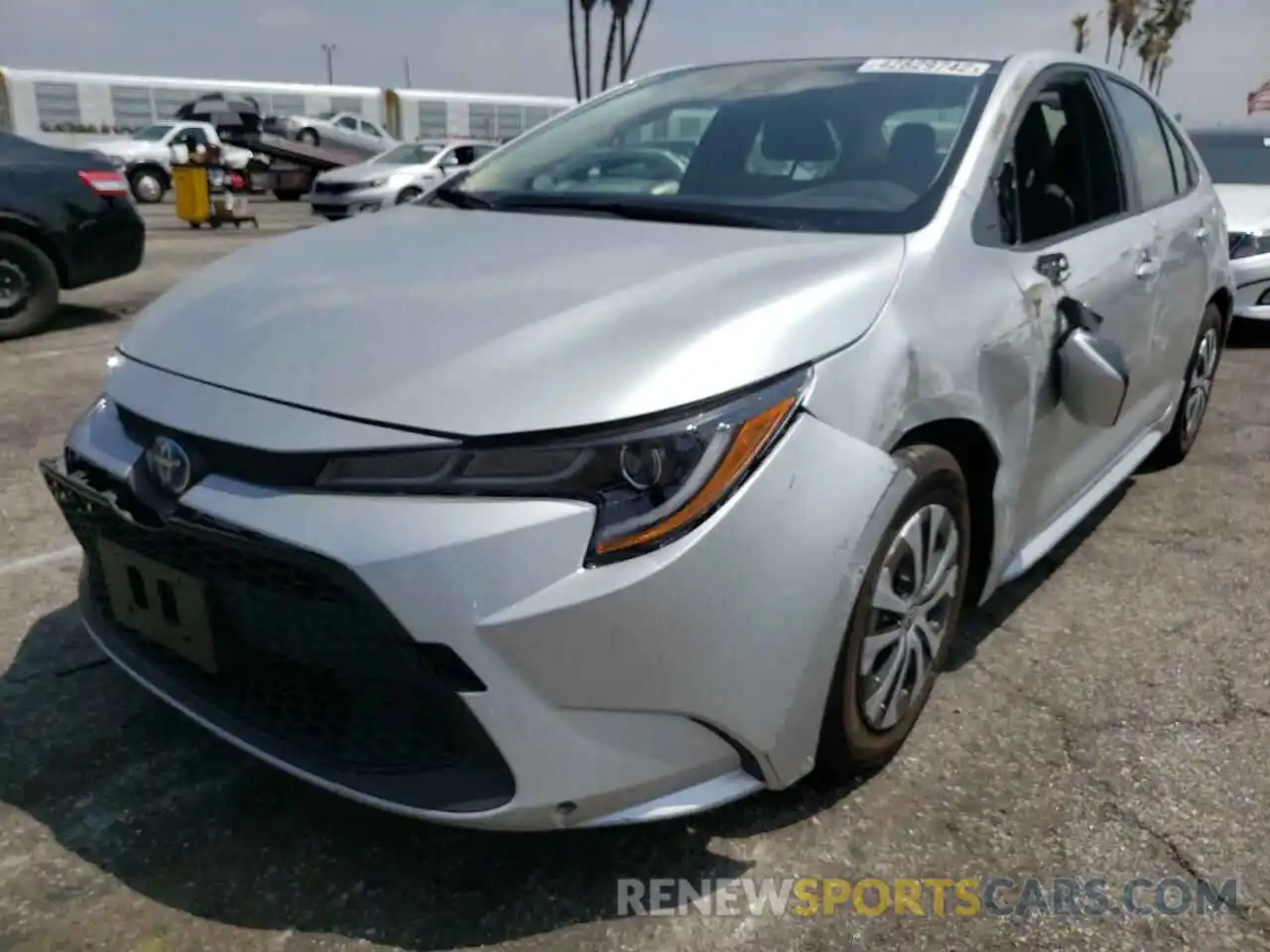 2 Photograph of a damaged car JTDEAMDE8NJ043213 TOYOTA COROLLA 2022