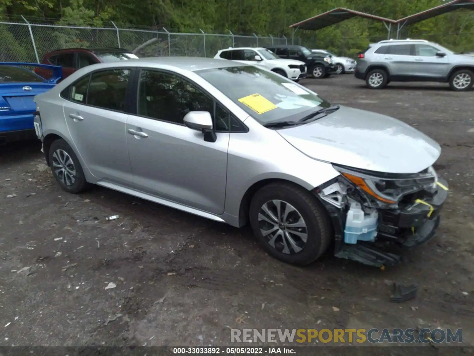 1 Photograph of a damaged car JTDEAMDE8NJ043924 TOYOTA COROLLA 2022