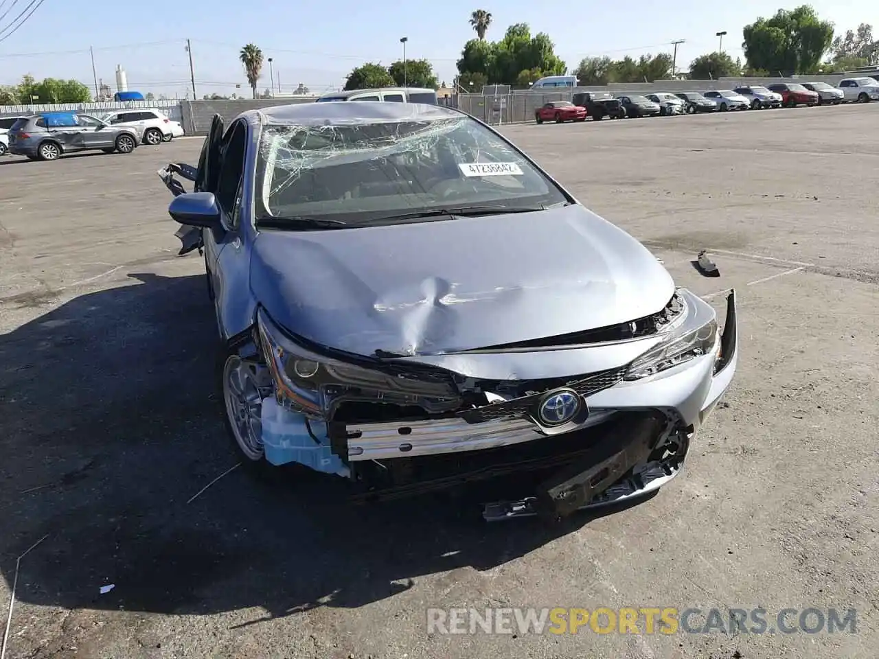 9 Photograph of a damaged car JTDEAMDE8NJ054440 TOYOTA COROLLA 2022