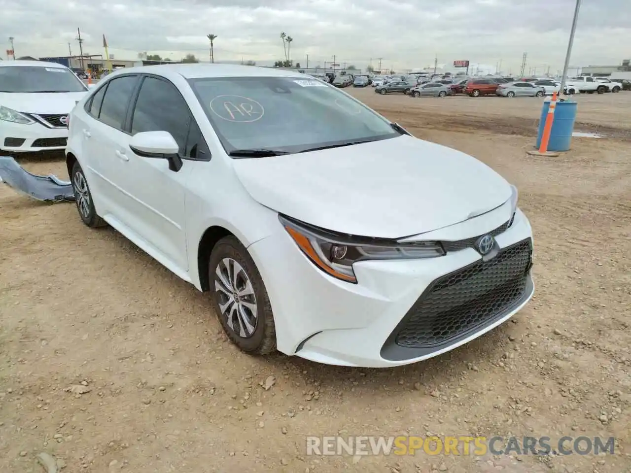 1 Photograph of a damaged car JTDEAMDE9N3000360 TOYOTA COROLLA 2022