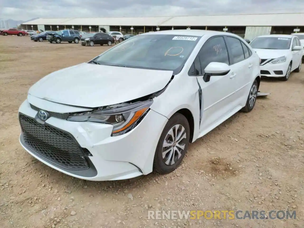 2 Photograph of a damaged car JTDEAMDE9N3000360 TOYOTA COROLLA 2022