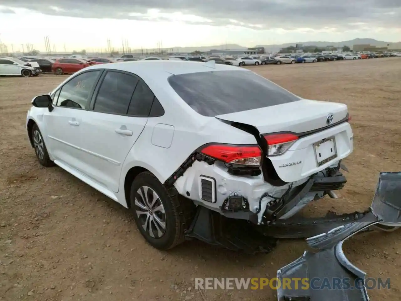 3 Photograph of a damaged car JTDEAMDE9N3000360 TOYOTA COROLLA 2022