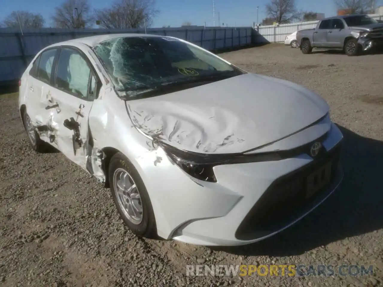 1 Photograph of a damaged car JTDEAMDE9N3001945 TOYOTA COROLLA 2022