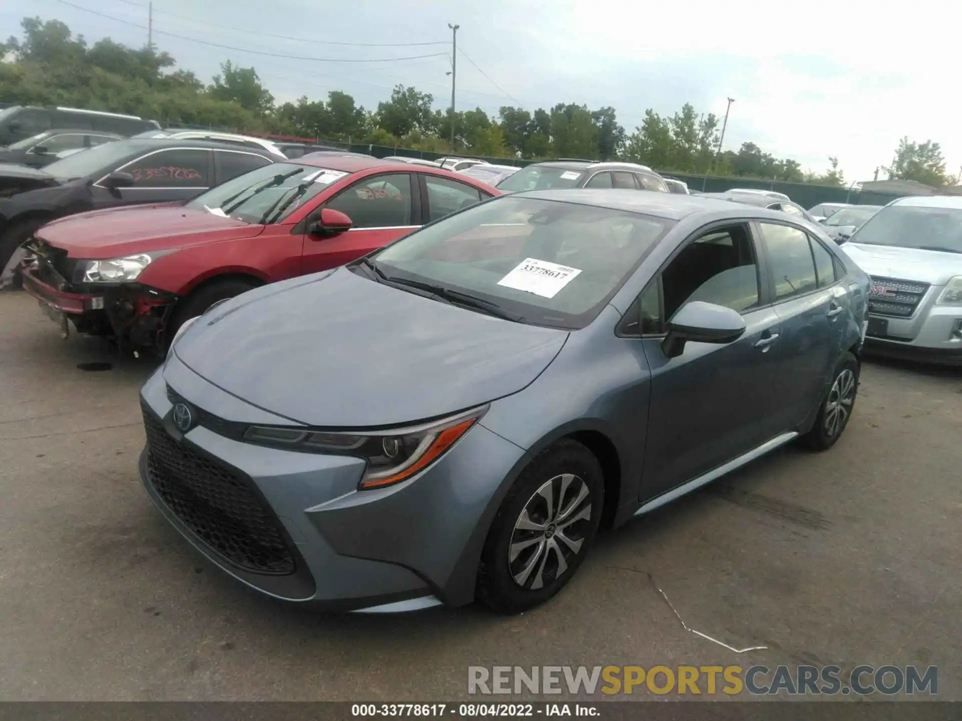 2 Photograph of a damaged car JTDEAMDE9N3003520 TOYOTA COROLLA 2022