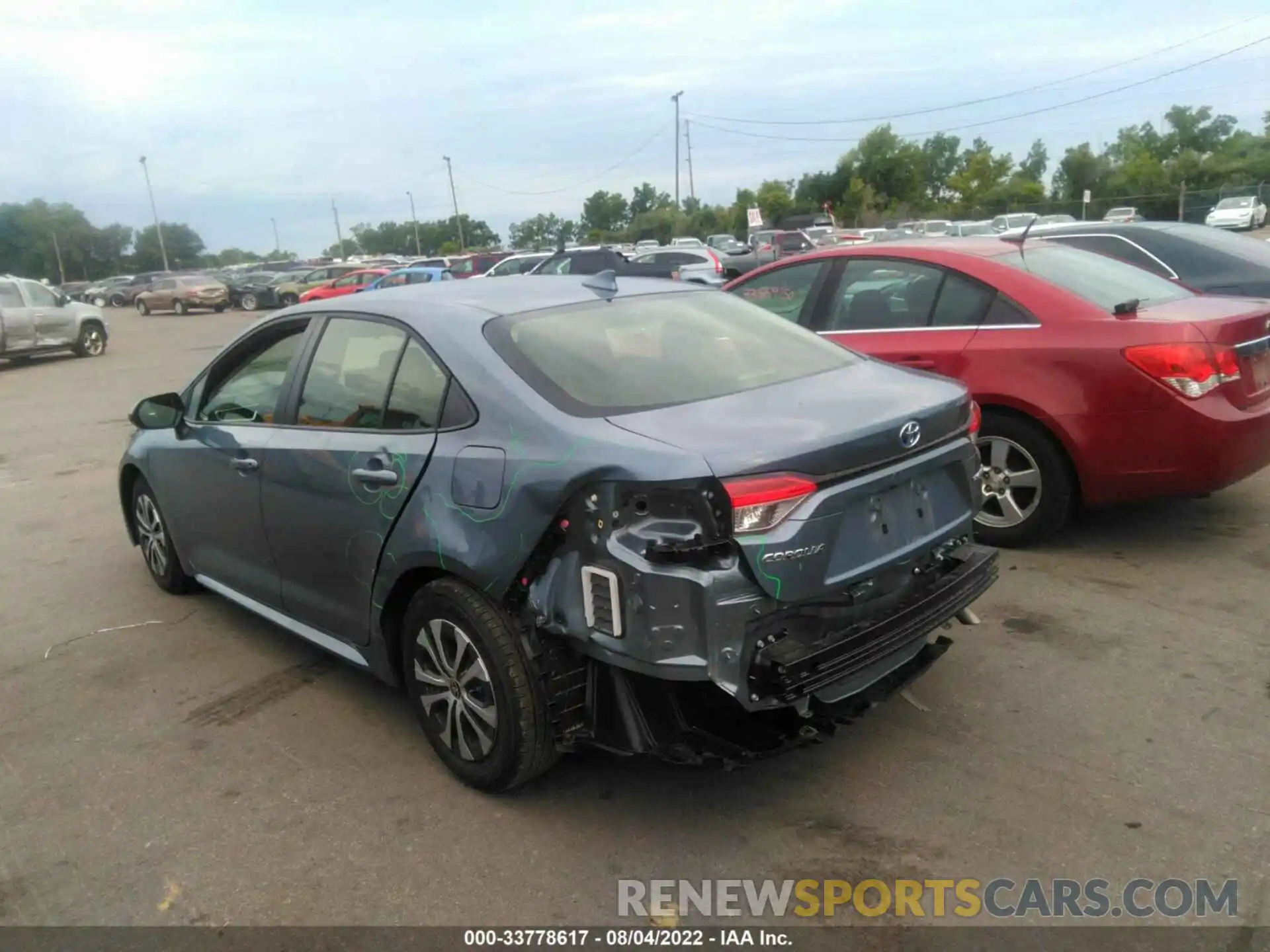 3 Photograph of a damaged car JTDEAMDE9N3003520 TOYOTA COROLLA 2022