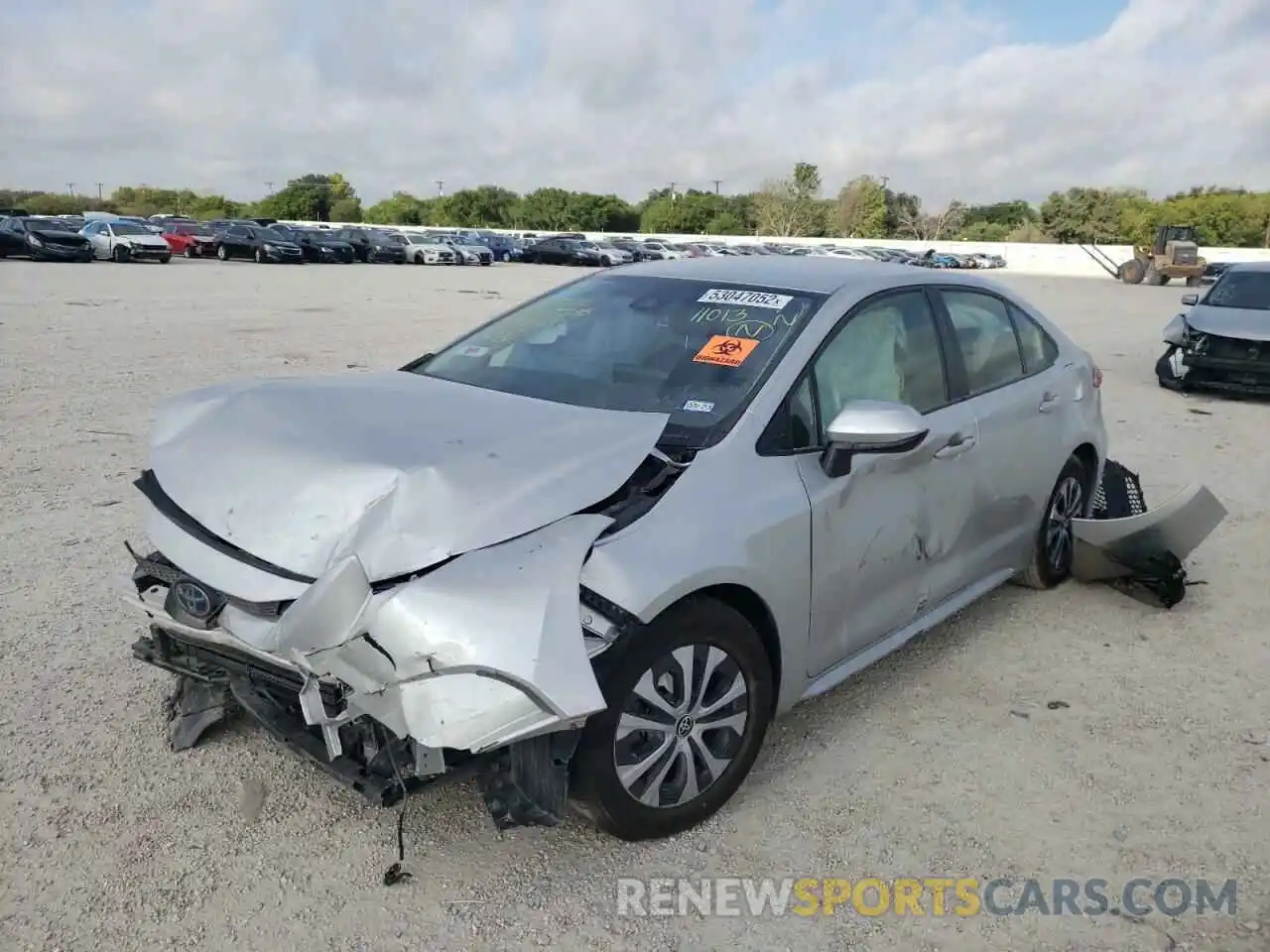 2 Photograph of a damaged car JTDEAMDE9N3004229 TOYOTA COROLLA 2022