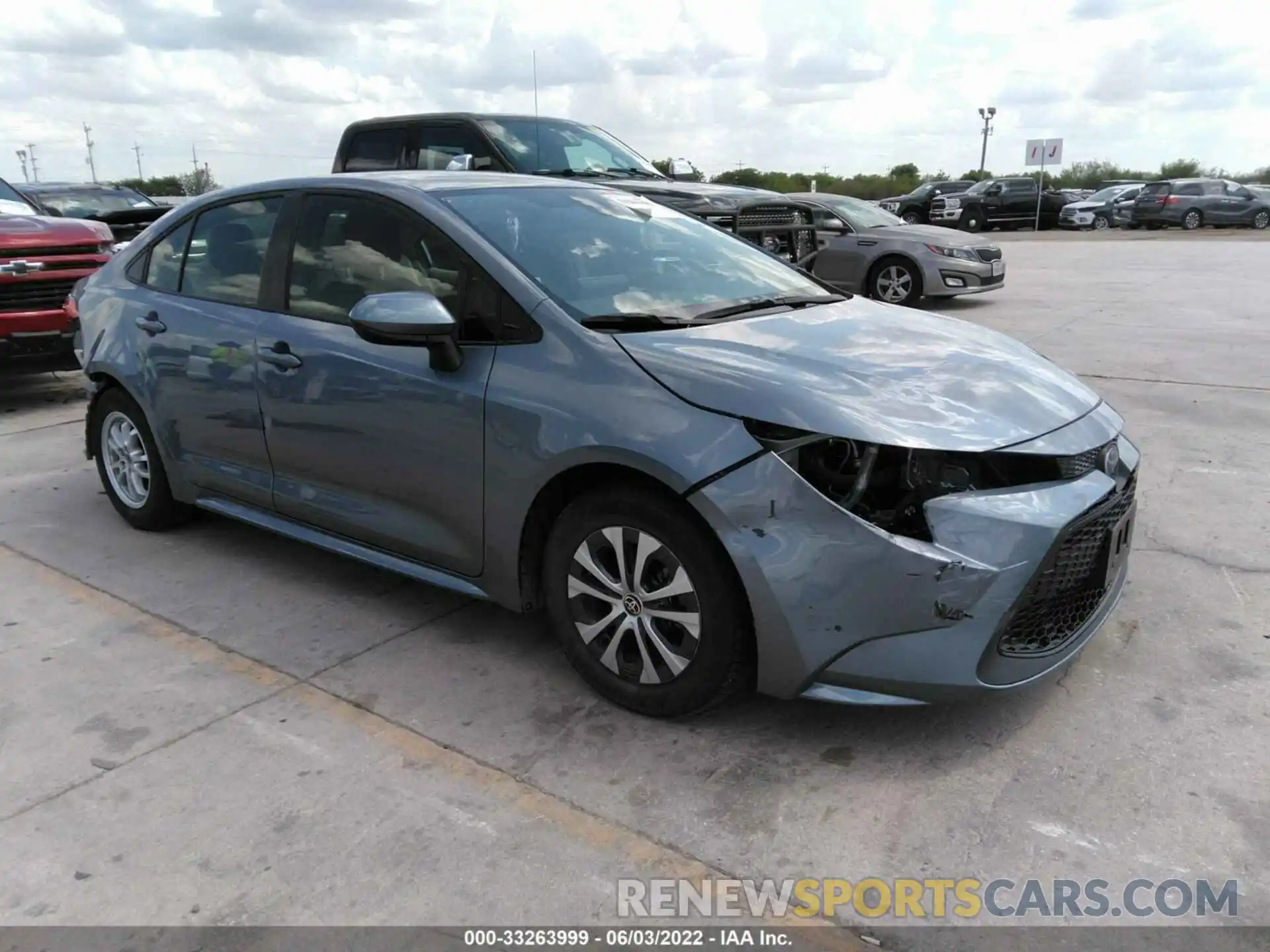 1 Photograph of a damaged car JTDEAMDE9NJ035914 TOYOTA COROLLA 2022