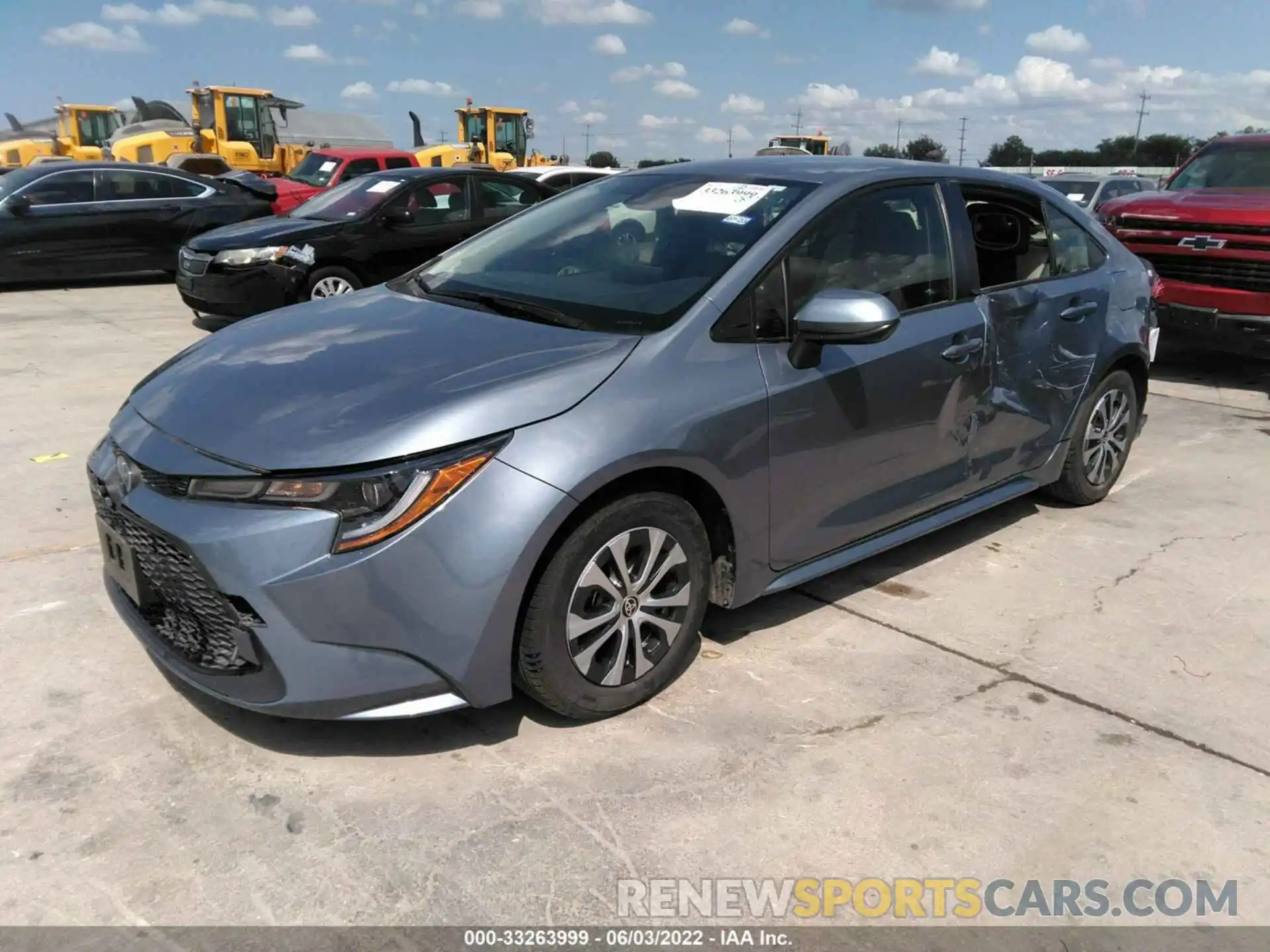 2 Photograph of a damaged car JTDEAMDE9NJ035914 TOYOTA COROLLA 2022