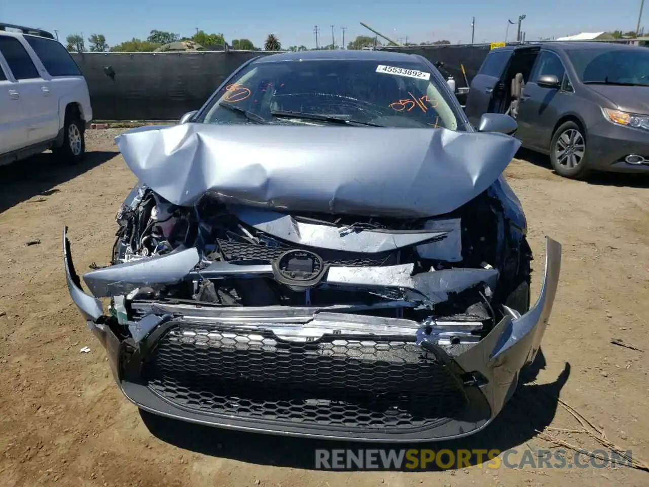 9 Photograph of a damaged car JTDEAMDE9NJ036206 TOYOTA COROLLA 2022