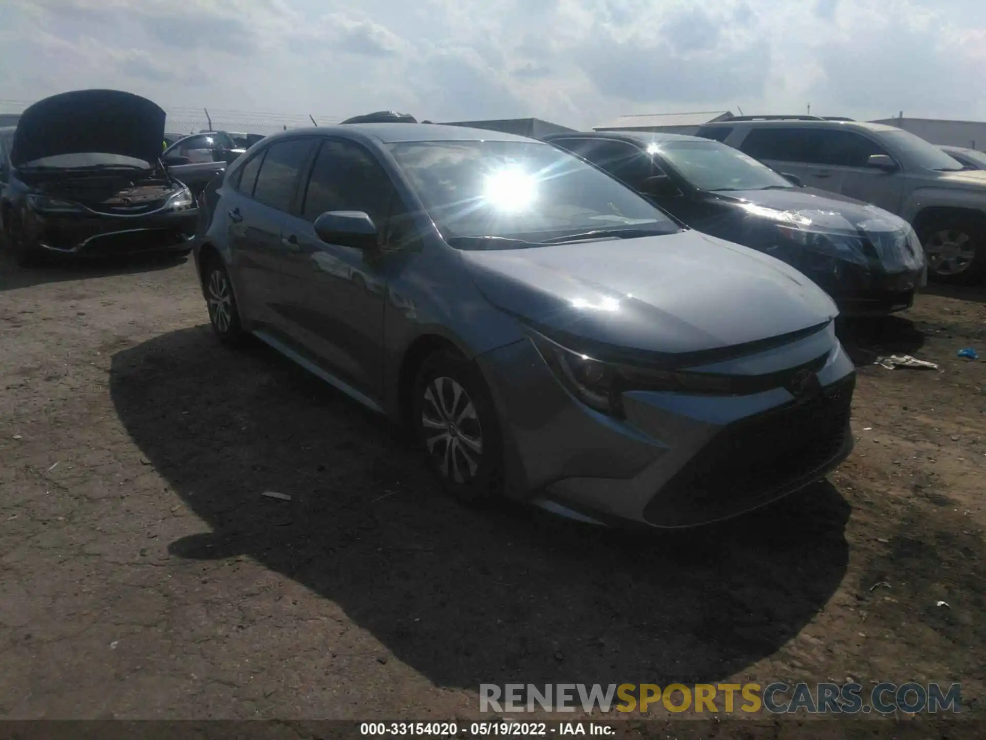 1 Photograph of a damaged car JTDEAMDE9NJ037517 TOYOTA COROLLA 2022