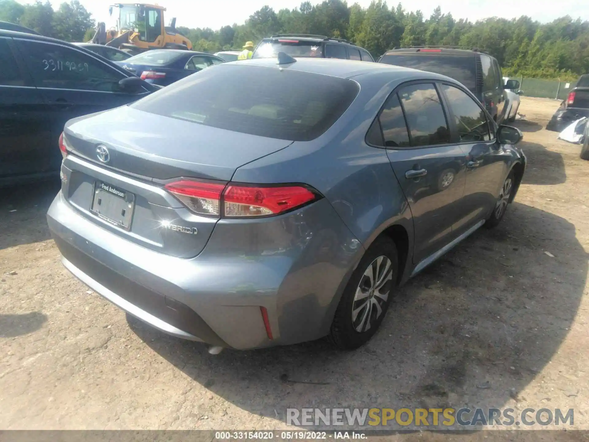 4 Photograph of a damaged car JTDEAMDE9NJ037517 TOYOTA COROLLA 2022