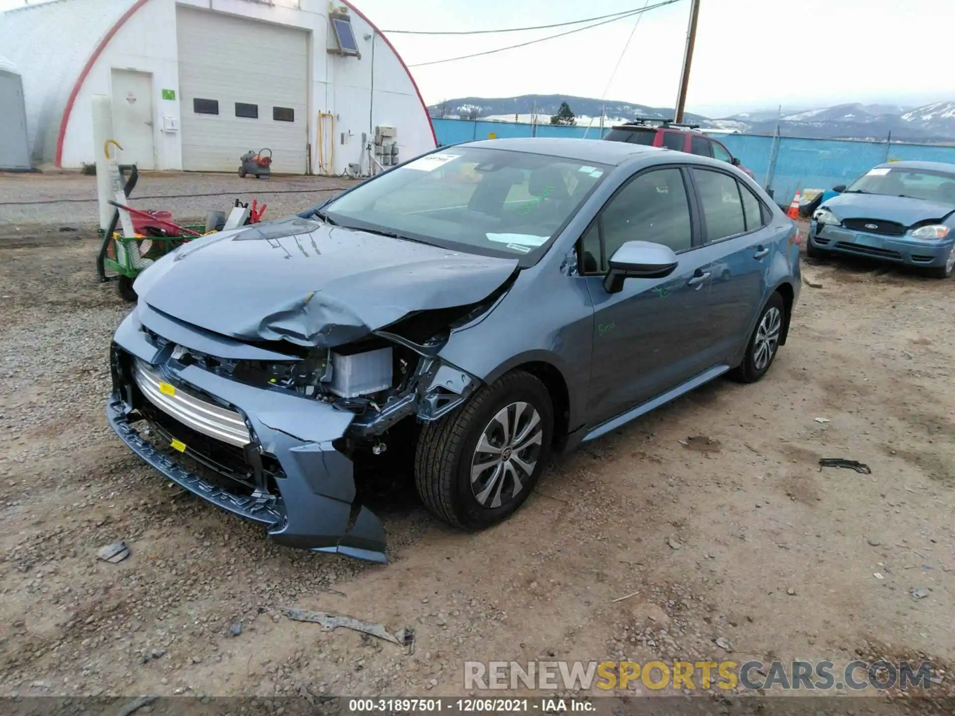 2 Photograph of a damaged car JTDEAMDE9NJ040384 TOYOTA COROLLA 2022