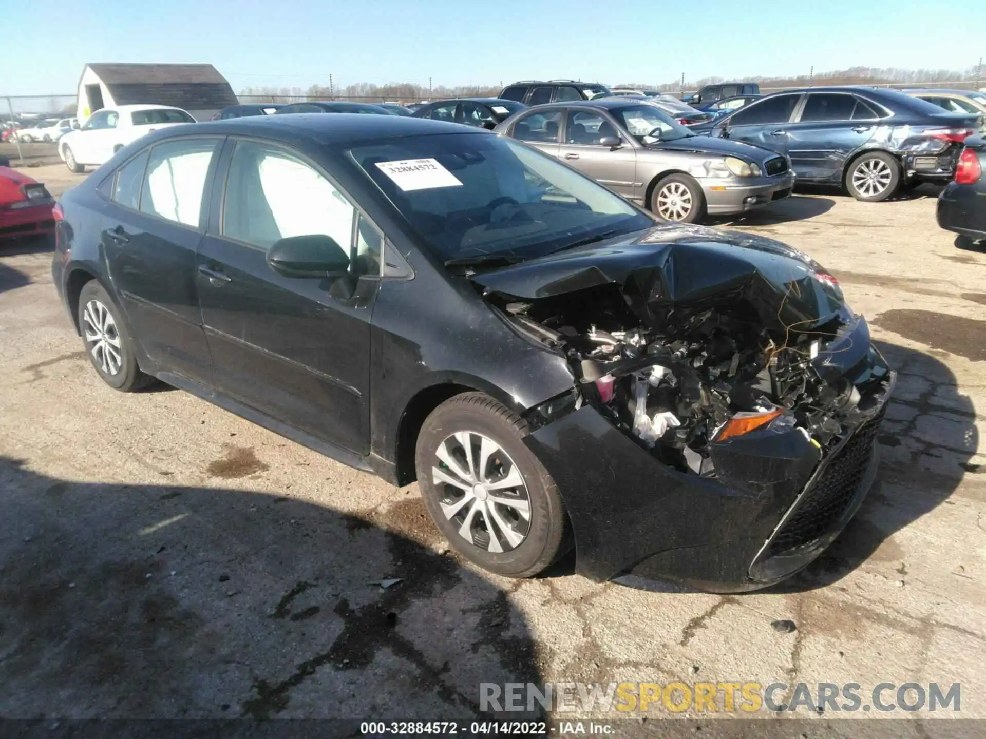 1 Photograph of a damaged car JTDEAMDE9NJ041664 TOYOTA COROLLA 2022