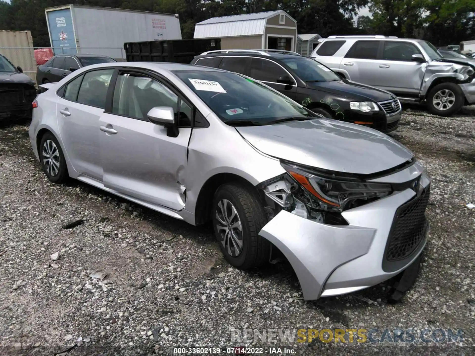 1 Photograph of a damaged car JTDEAMDE9NJ044211 TOYOTA COROLLA 2022