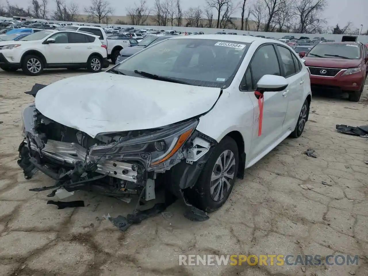 1 Photograph of a damaged car JTDEAMDE9NJ044421 TOYOTA COROLLA 2022