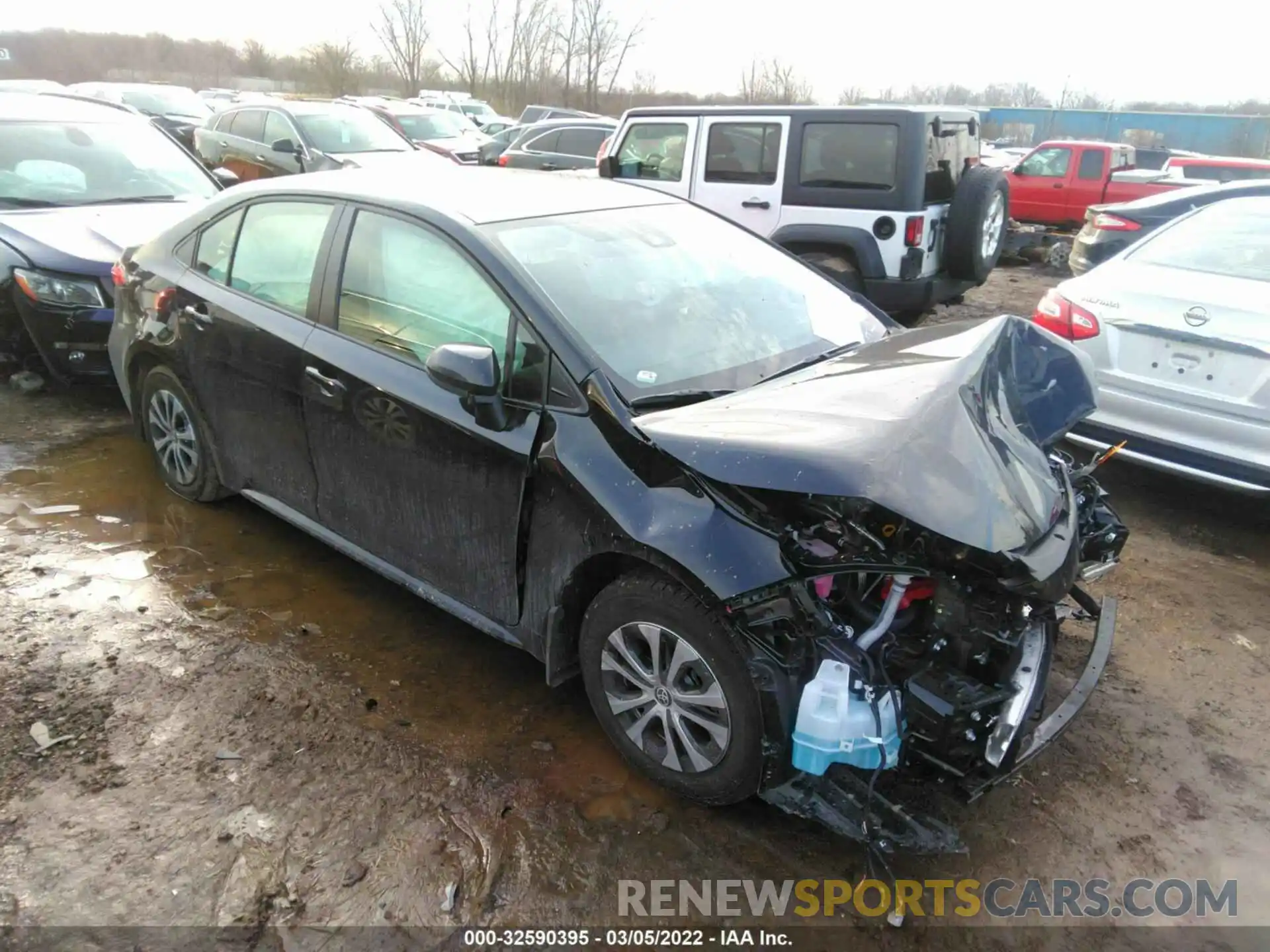 1 Photograph of a damaged car JTDEAMDE9NJ044953 TOYOTA COROLLA 2022