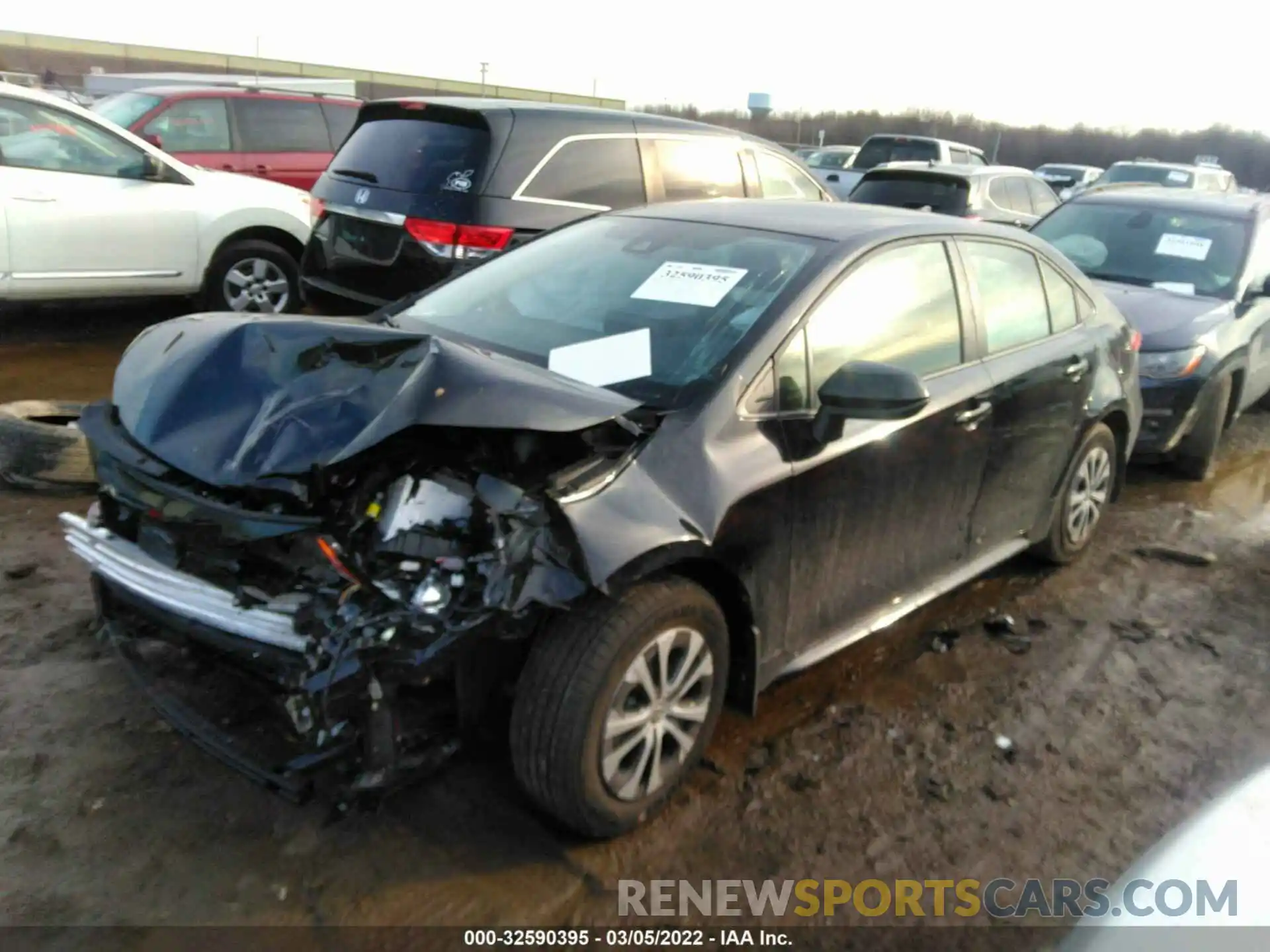 2 Photograph of a damaged car JTDEAMDE9NJ044953 TOYOTA COROLLA 2022