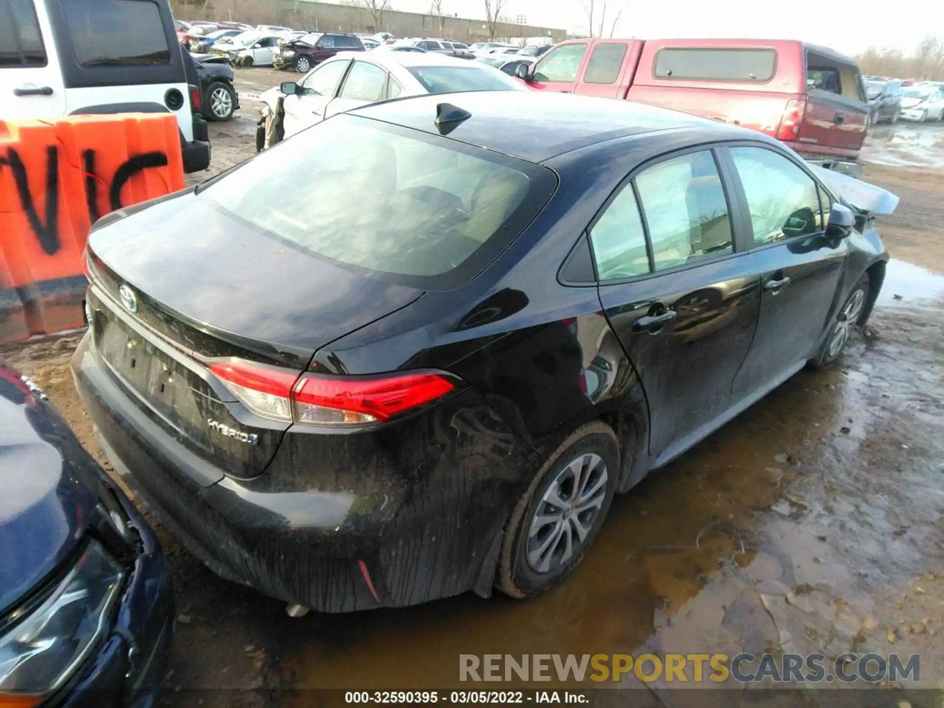 4 Photograph of a damaged car JTDEAMDE9NJ044953 TOYOTA COROLLA 2022