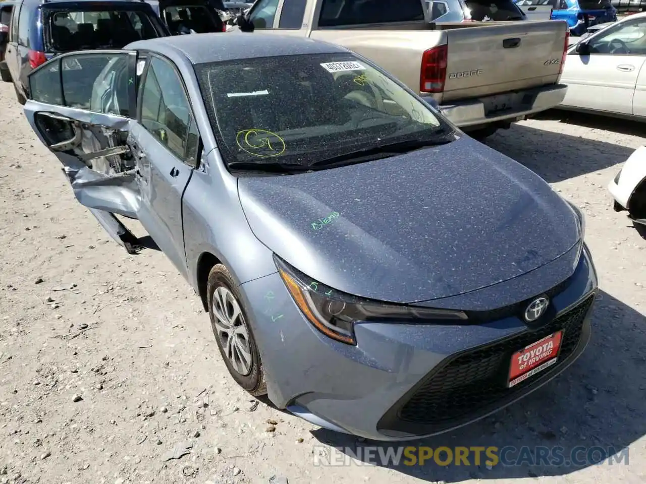 1 Photograph of a damaged car JTDEAMDE9NJ048372 TOYOTA COROLLA 2022