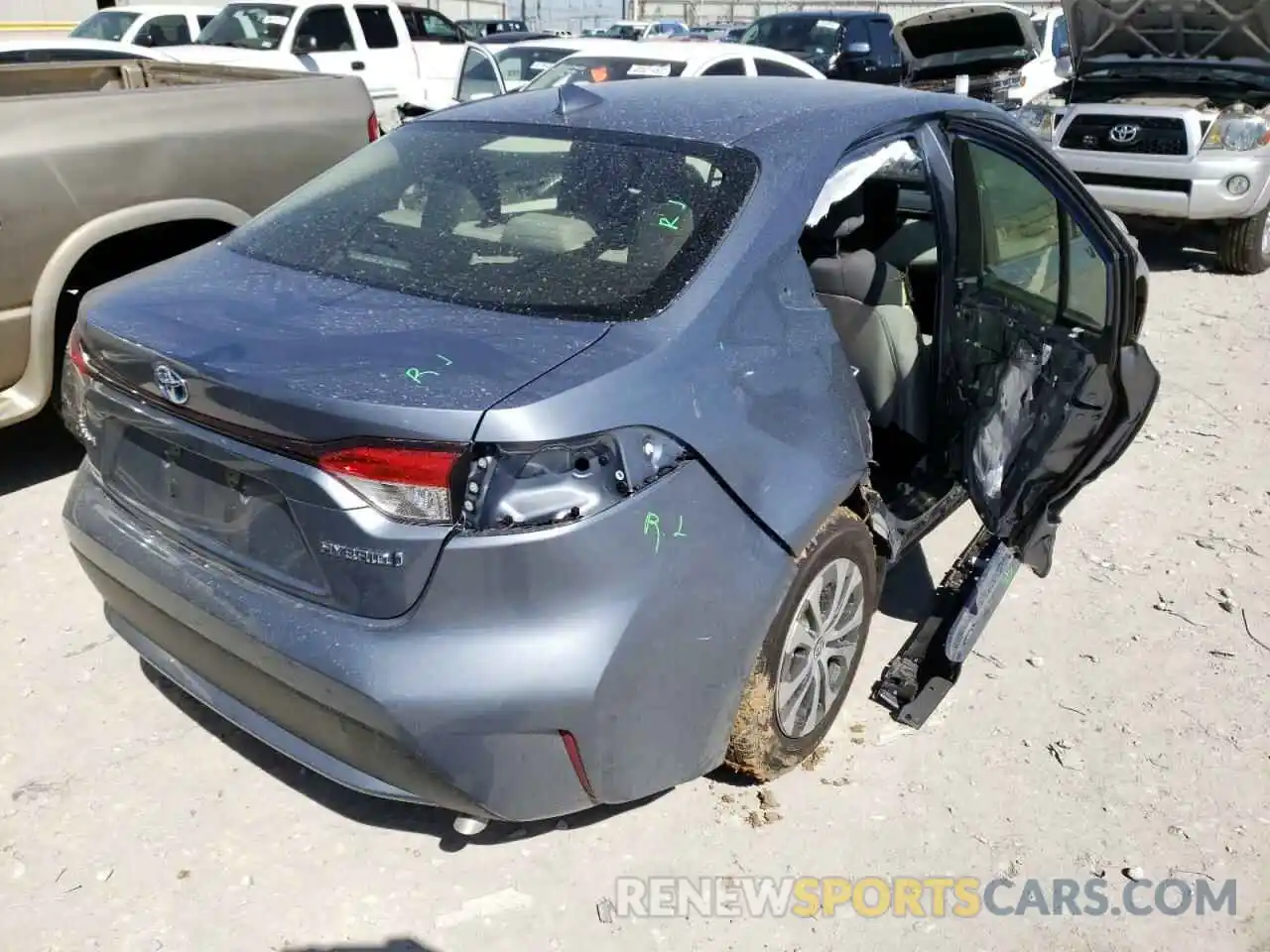 4 Photograph of a damaged car JTDEAMDE9NJ048372 TOYOTA COROLLA 2022